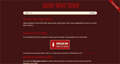 Desktop Screenshot of jquerynewsticker.com