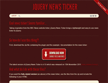 Tablet Screenshot of jquerynewsticker.com